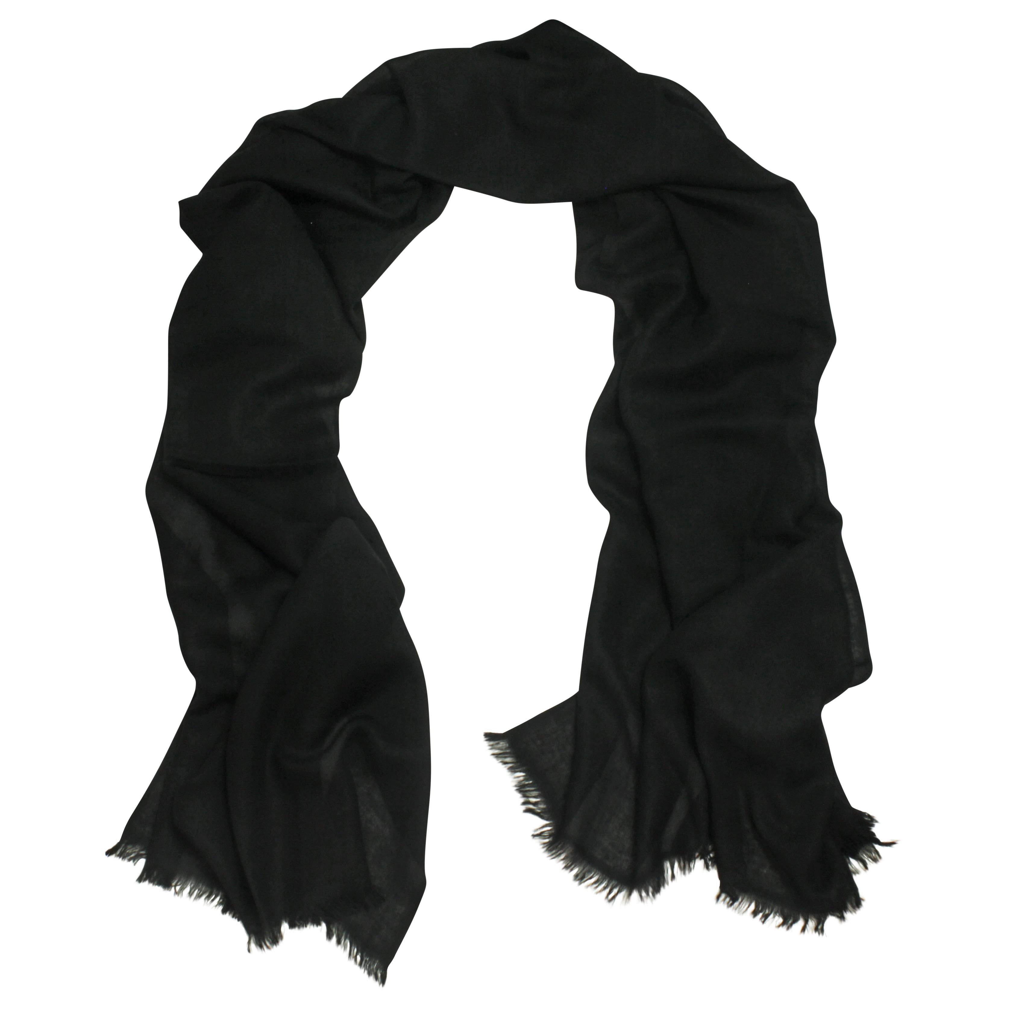 Black Cashmere Pashmina Shawl