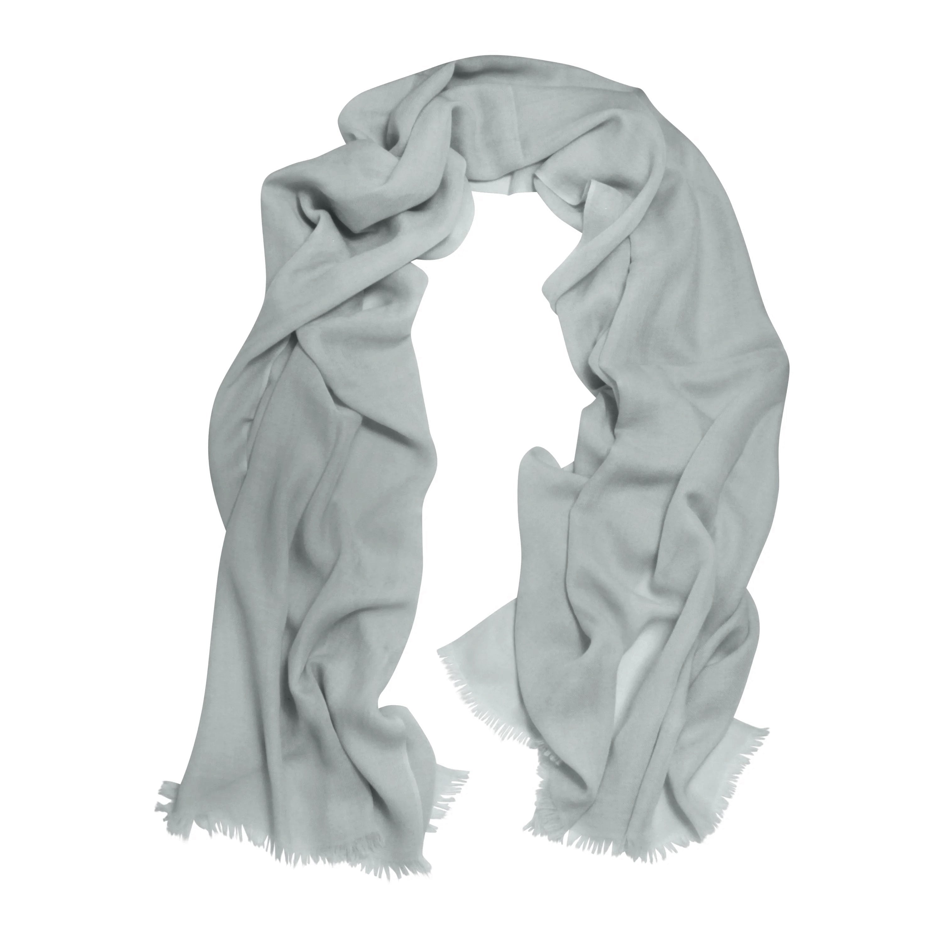 Silver Cashmere Pashmina Shawl