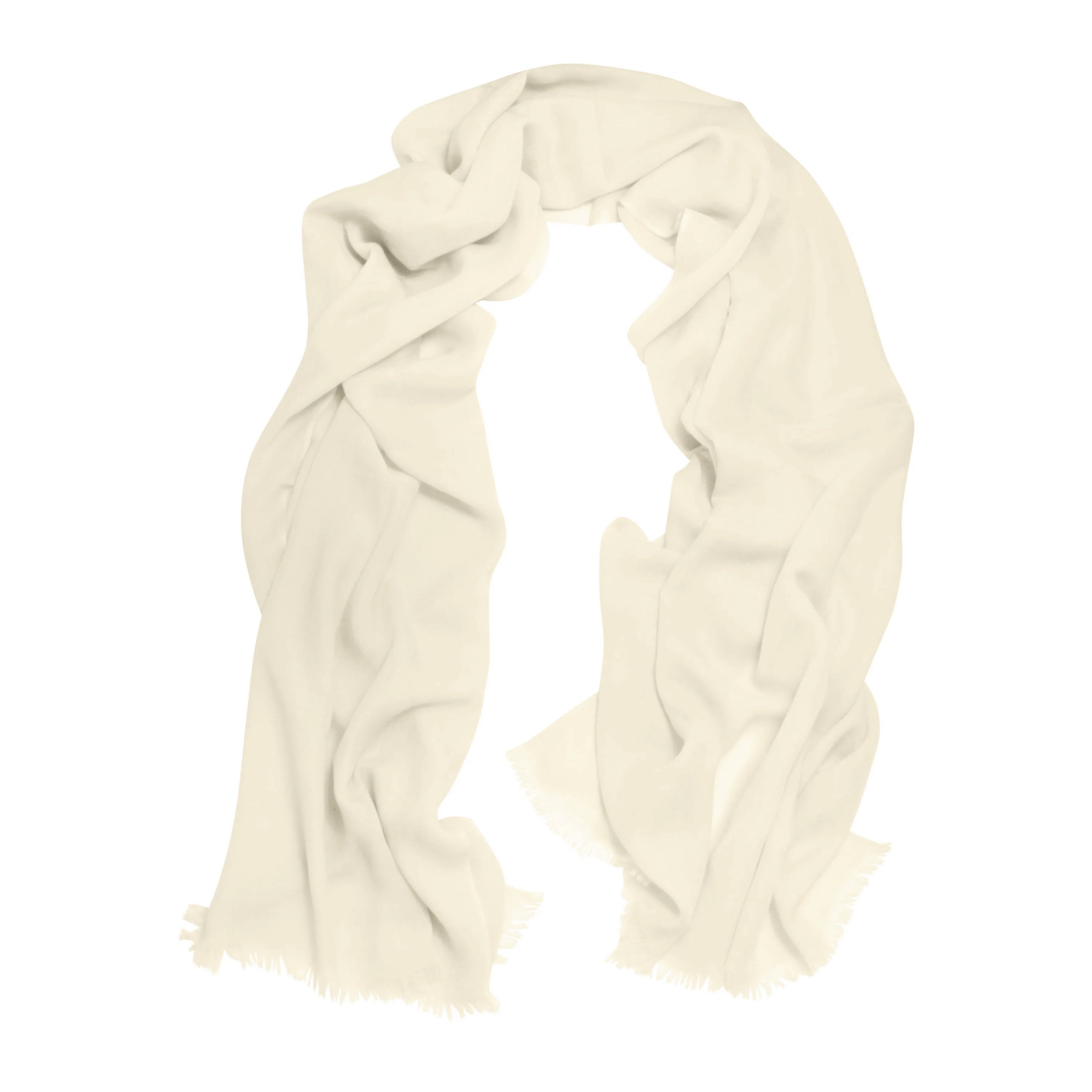 White Cashmere Pashmina Shawl