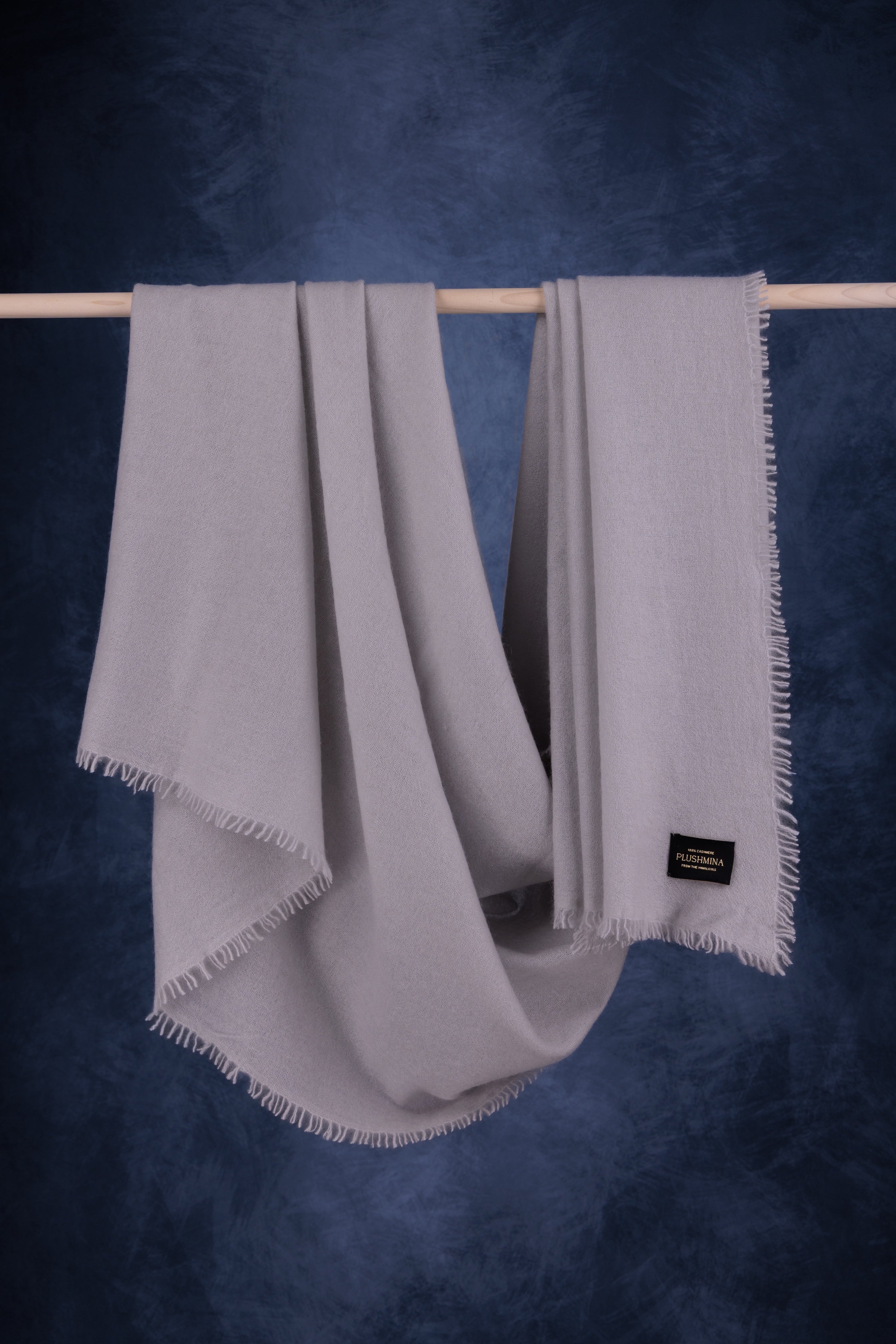 Silver Cashmere Pashmina Shawl