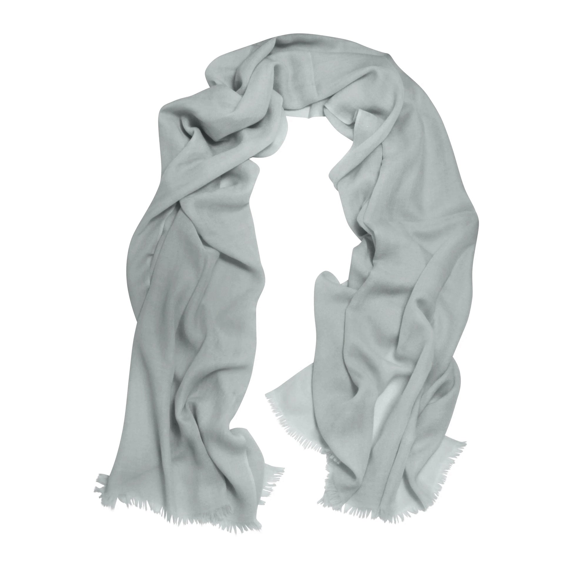 Buy Authentic Silver Grey Cashmere Scarf