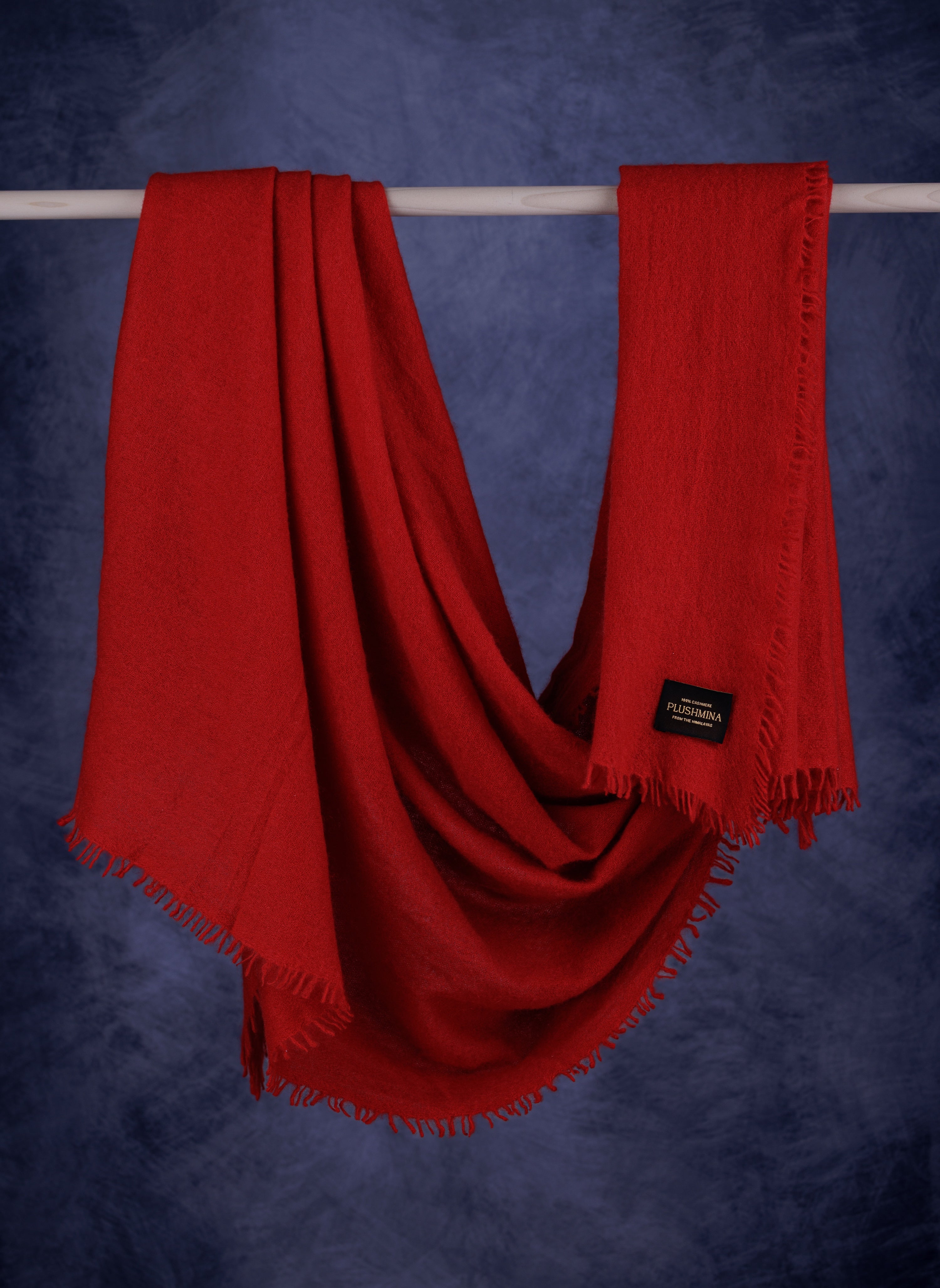 Red Cashmere Pashmina Shawl